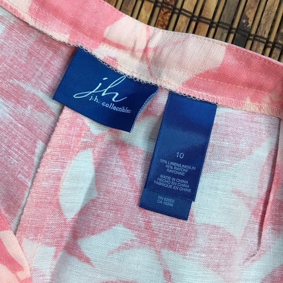 JH COLLECTIBLES SIZE 10 TROPICAL CAPRI PANTS - Picture 6 of 8